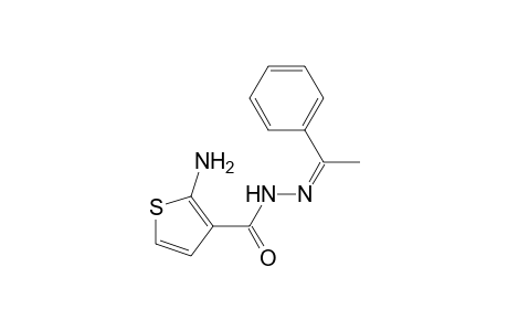 2-Amino-N'-(1-phenylethylidene)thiophene-3-carbohydrazide