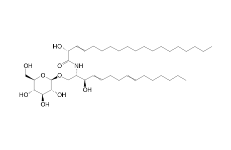 (2R)-2-hydroxy-N-[(1S,2R)-2-hydroxy-1-[[(2R,3R,4S,5S,6R)-3,4,5-trihydroxy-6-(hydroxymethyl)tetrahydropyran-2-yl]oxymethyl]tetradeca-3,7-dienyl]nonadec-3-enamide