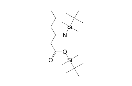 3-Amino-hexanoic acid, N-(tert.-butyldimethylsilyl)-, tert.-butyldimethylsilyl ester