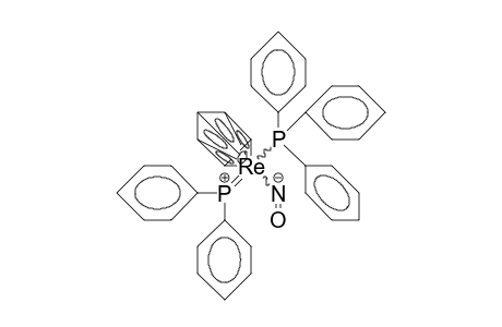 /.eta.-5/-Cyclopentadienyl-nitroso-diphenylphosphido-triphenylphosphino rhenium