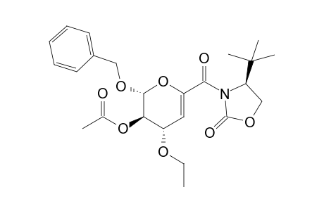 exo-(2R,3R,4S,4'S)-3-Acetoxy-2-benzyloxy-4-ethoxy-6-(carbonyl-4'-tert-butyloxazolodin-2'-one)-3,4-dihydro-2H-pyran