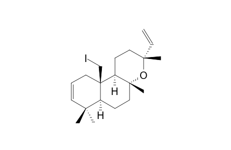 8.alpha.,13-epoxy-20-iodolabda-2,14-diene