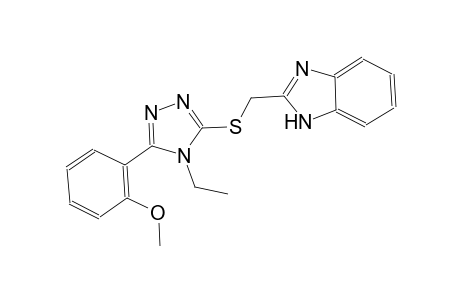 2-({[4-ethyl-5-(2-methoxyphenyl)-4H-1,2,4-triazol-3-yl]sulfanyl}methyl)-1H-benzimidazole
