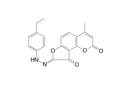 (8Z)-4-Methyl-2H-furo[2,3-H]chromene-2,8,9-trione 8-[(4-ethylphenyl)hydrazone]