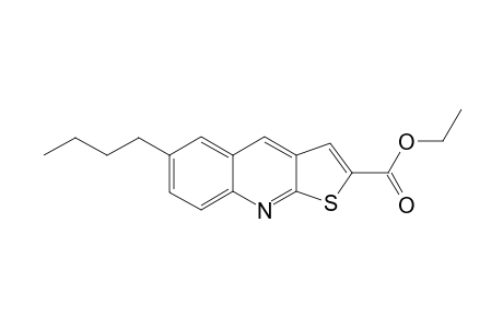 6-Butyl-2-thieno[2,3-b]quinolinecarboxylic acid ethyl ester