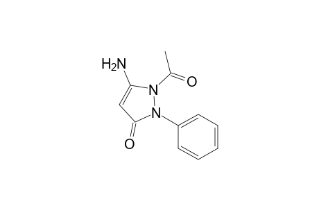 3H-pyrazol-3-one, 1-acetyl-5-amino-1,2-dihydro-2-phenyl-
