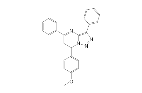 6,7-DIHYDRO-7-(4-METHOXYPHENYL)-3,5-DIPHENYL-(1,2,3)-TRIAZOLO-[1,5-A]-PYRIMIDINE