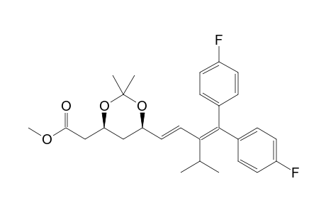 Methyl (3S,5R,6E)-8-Di(4-fluorophenyl)methylidene-3,5-Isopropylidenedioxy-9-methyl-6-decenoate