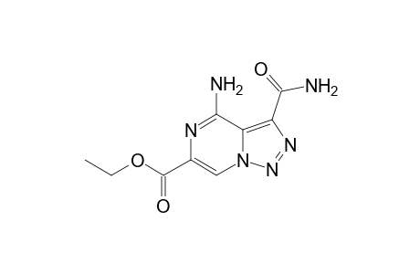 4-amino-3-carbamoyl-6-triazolo[1,5-a]pyrazinecarboxylic acid ethyl ester