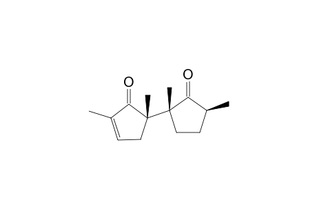(5RS,2'SR,5'RS)-2,5-Dimethyl-5-(1'-oxo-(2',5'-dimethylcyclopent-2'-yl)cyclopent-2-en-1-one