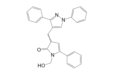 3-((1,3-Diphenyl-1H-pyrazol-4-yl)methylene)-1-(hydroxymethyl)-5-phenyl-1H-pyrrol-2(3H)-one