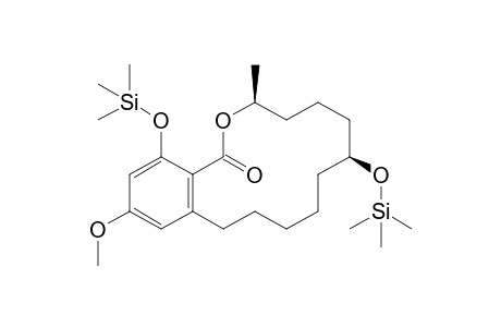 .beta.-Zeranol, O'-methyl, O,O''-bis-TMS