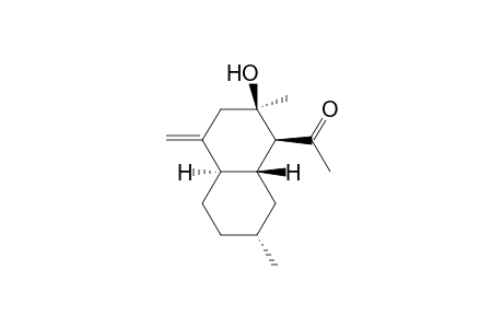 1-[(1S,2R,4aR,7R,8aR)-2,7-dimethyl-4-methylidene-2-oxidanyl-1,3,4a,5,6,7,8,8a-octahydronaphthalen-1-yl]ethanone