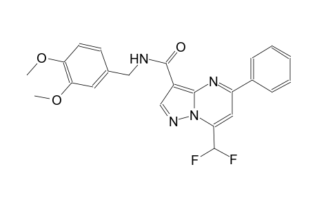 7-(difluoromethyl)-N-(3,4-dimethoxybenzyl)-5-phenylpyrazolo[1,5-a]pyrimidine-3-carboxamide