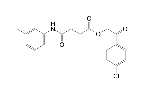 butanoic acid, 4-[(3-methylphenyl)amino]-4-oxo-, 2-(4-chlorophenyl)-2-oxoethyl ester