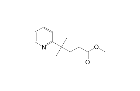 4-methyl-4-(2-pyridyl)valeric acid methyl ester