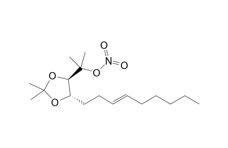 2-[(4R,5S)-5-(Non-3-enyl)-2,2-dimethyl-1,3-dioxolane-4-yl]propan-2-yl nitrate