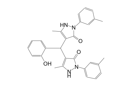 4-{(2-hydroxyphenyl)[5-methyl-2-(3-methylphenyl)-3-oxo-2,3-dihydro-1H-pyrazol-4-yl]methyl}-5-methyl-2-(3-methylphenyl)-1,2-dihydro-3H-pyrazol-3-one