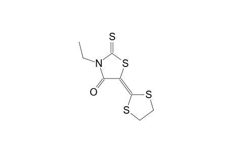 4-Thiazolidinone, 5-(1,3-dithiolan-2-ylidene)-3-ethyl-2-thioxo-