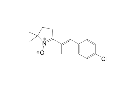 5-[(E)-1-(4-chlorophenyl)prop-1-en-2-yl]-2,2-dimethyl-1-oxidanidyl-3,4-dihydropyrrol-1-ium