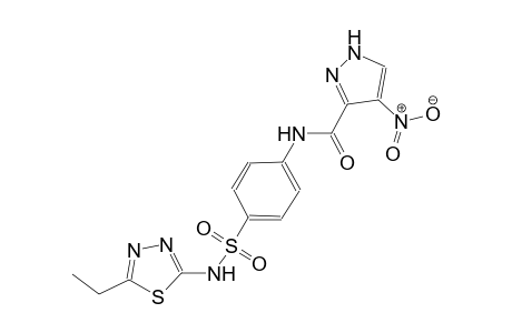 N-(4-{[(5-ethyl-1,3,4-thiadiazol-2-yl)amino]sulfonyl}phenyl)-4-nitro-1H-pyrazole-3-carboxamide