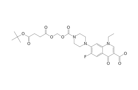1-ETHYL-6-FLUORO-1,4-DIHYDRO-4-OXO-7-[1'-(4'-N-(TERT.-BUTYLOXYSUCCINYLOXYMETHYLENEOXYCARBONYL)-PIPERAZINYL)]-3-QUINOLINE-CARBOXYLIC-ACID