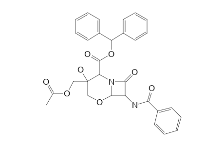 3-ALPHA-ACETOXYMETHYL-3-BETA-HYDROXY-1-OXACEPHAM-BENZHYDRYLESTER