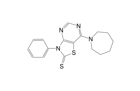 thiazolo[4,5-d]pyrimidine-2(3H)-thione, 7-(hexahydro-1H-azepin-1-yl)-3-phenyl-