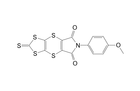6-(p-Methoxyphenyl)-2-thioxo-6H-[1,3]dithiolo[4',5':5,6]dithino[2,3-c][1,4]pyrrole-5,7-dione