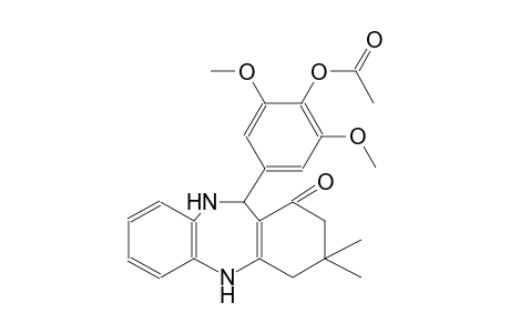 1H-dibenzo[b,e][1,4]diazepin-1-one, 11-[4-(acetyloxy)-3,5-dimethoxyphenyl]-2,3,4,5,10,11-hexahydro-3,3-dimethyl-