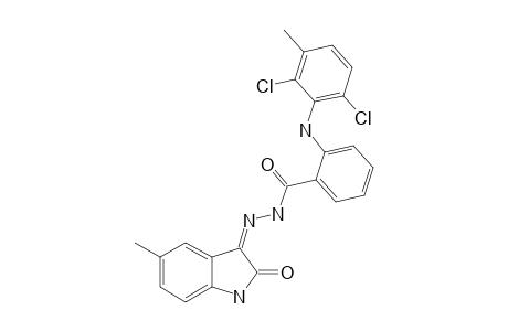 (Z)-2-(2,6-DICHLORO-3-METHYLPHENYLAMINO)-N'-(5-METHYL-2-OXOINDOLIN-3-YLIDENE)-BENZOHYDRAZIDE