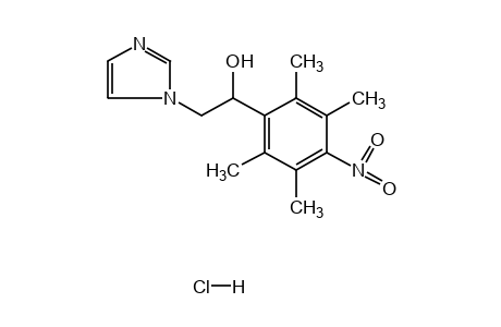 alpha-(4-nitro-2,3,5,6-tetramethylphenyl)imidazole-1-ethanol, monohydrochloride