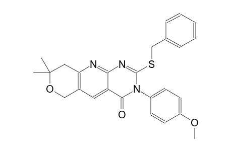 2-(benzylsulfanyl)-3-(4-methoxyphenyl)-8,8-dimethyl-3,6,8,9-tetrahydro-4H-pyrano[3',4':5,6]pyrido[2,3-d]pyrimidin-4-one
