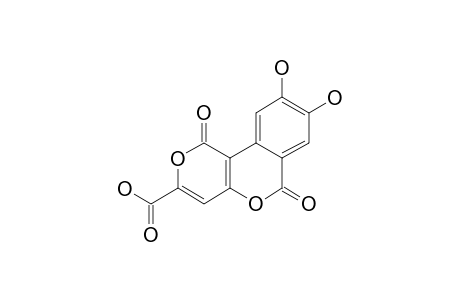 PHELLIGRIDIN_J;3-CARBOXYL-8,9-DIHYDROXYPYRANO-[4.3-C]-ISOCHROMEN-4-ONE