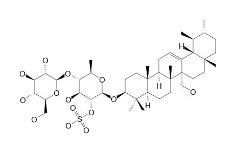 ATRIPLICOSAPONIN-B;17-ALPHA-HYDROXY-URS-12-ENE-3-O-[BETA-D-GLUCOPYRANOSYL-(1->4)-(2-O-SULPHO)-BETA-D-QUINOVOPYRANOSIDE]