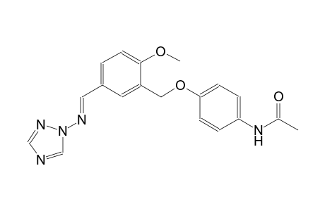 N-[4-({2-methoxy-5-[(E)-(1H-1,2,4-triazol-1-ylimino)methyl]benzyl}oxy)phenyl]acetamide