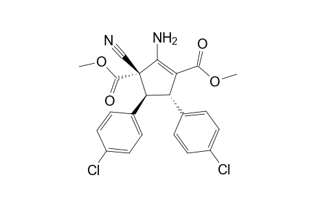 (3S,4S,5S)-2-amino-4,5-bis(4-chlorophenyl)-3-cyano-cyclopentene-1,3-dicarboxylic acid dimethyl ester