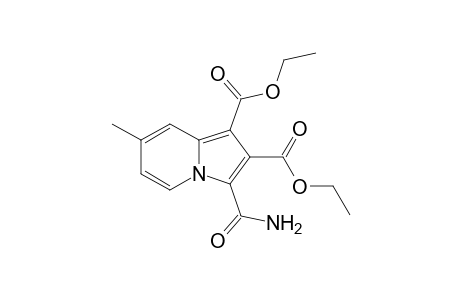 Diethyl 3-carbamoyl-7-methylindolizine-1,2-dicarboxylate