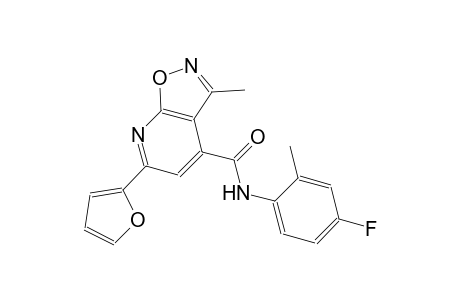 isoxazolo[5,4-b]pyridine-4-carboxamide, N-(4-fluoro-2-methylphenyl)-6-(2-furanyl)-3-methyl-