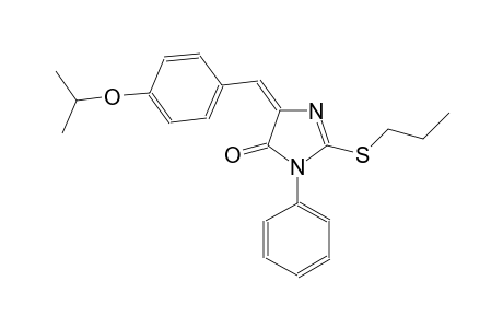 4H-imidazol-4-one, 3,5-dihydro-5-[[4-(1-methylethoxy)phenyl]methylene]-3-phenyl-2-(propylthio)-, (5E)-