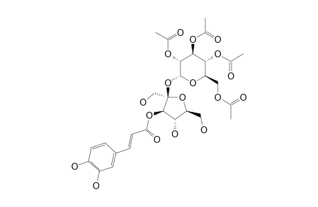 3-O-CAFFEOYL-BETA-D-FRUCTOFURANOSYL-2,3,4,6-TETRA-O-ACETYL-ALPHA-D-GLUCOPYRANOSIDE