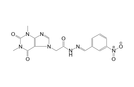 2-(1,3-dimethyl-2,6-dioxo-1,2,3,6-tetrahydro-7H-purin-7-yl)-N'-[(E)-(3-nitrophenyl)methylidene]acetohydrazide