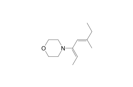 4-[(1Z,2E)-1-ethylidene-3-methyl-2-pentenyl]morpholine