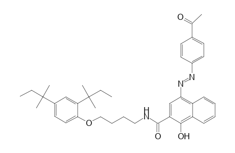 2-Naphthalenecarboxamide, 4-[2-(4-acetylphenyl)diazenyl]-N-[4-[2,4-bis(1,1-dimethylpropyl)phenoxy]butyl]-1-hydroxy-