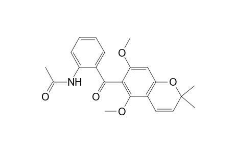 Acetamide, N-[2-[(5,7-dimethoxy-2,2-dimethyl-2H-1-benzopyran-6-yl)carbonyl]phenyl]-