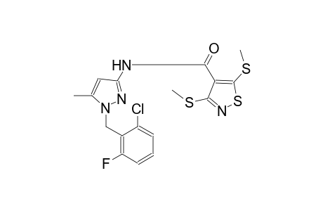N-[1-(2-chloro-6-fluorobenzyl)-5-methyl-1H-pyrazol-3-yl]-3,5-bis(methylsulfanyl)-4-isothiazolecarboxamide