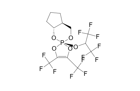(1R,6S)-3-BETA-(1,1,1,3,3,3-HEXAFLUOROISOPROPOXY)-2,4-DIOXA-3-PHOSPHABICYCLO-[4.3.0]-NONANE-HEXAFLUOROBIACETYL-ADDUCT