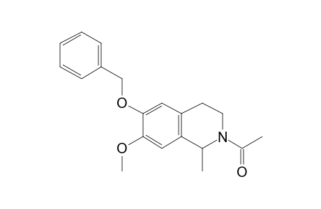 1,2,3,4-Tetrahydroisoquinoline, N-acetyl-6-benzyloxy-7-methoxy-1-methyl