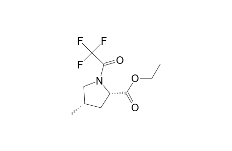 N-trifluoroacetyl 4-methyl-(S)-proline cis-ethyl ester