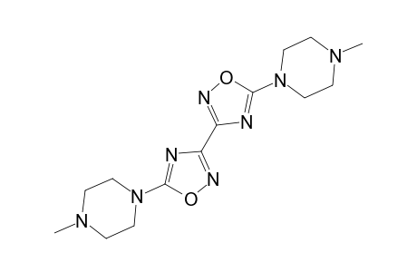 3,3'-Bis(1,2,4-oxadiazolyl), 5,5'-bis(4-methyl-1-piperazin-1-yl)-